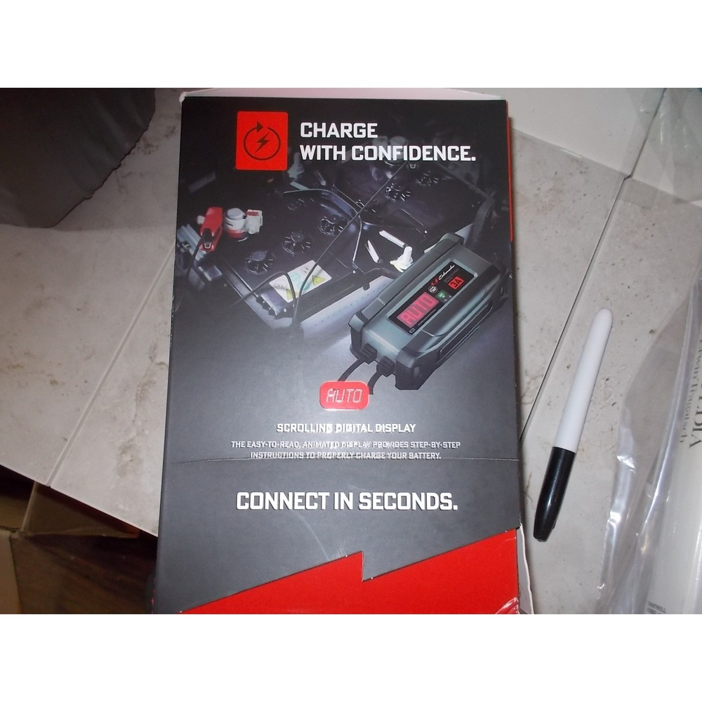Schumacher 3A 12V Automatic Battery Charger and Maintainer Lead Acid Lithium